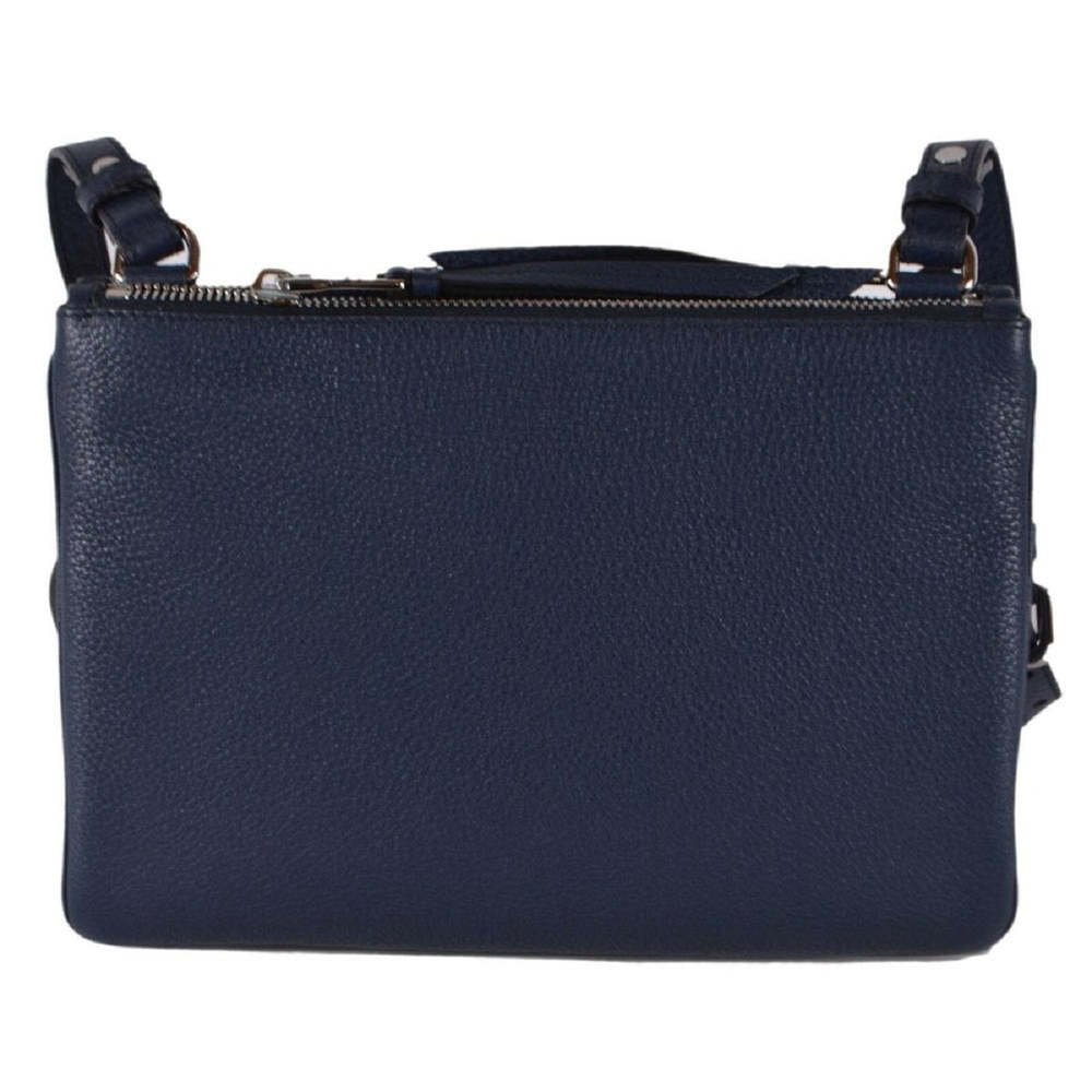 Prada Navy Blue Vitello Phenix Bandoliera Leather Crossbody Bag - Picture 5 of 8